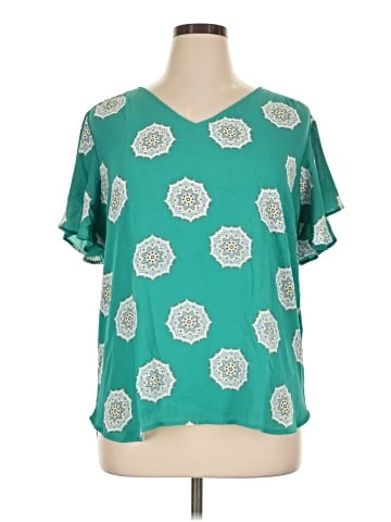 Ann Taylor LOFT Outlet Short Sleeve Blouse (view 1)