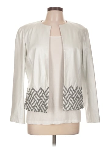 Linda Allard Ellen Tracy Leather Jacket (view 1)