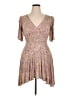 Assorted Brands 100% Viscose Paisley Tan Cocktail Dress Size 14 - photo 1