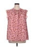 DR2 100% Polyester Pink Sleeveless T-Shirt Size 1X - photo 1