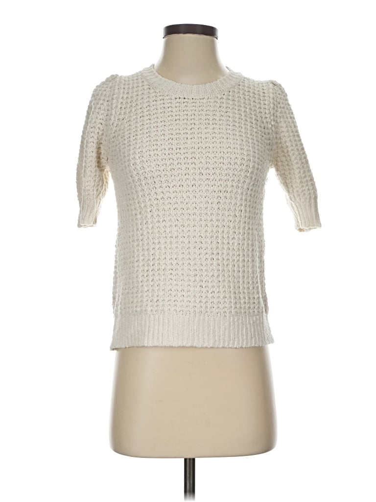 Pre-owned Michael Stars Pullover Sweater In Ivory