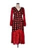 Topshop 100% Polyester Red Casual Dress Size 16 - photo 1