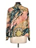 Timing 100% Polyester Animal Print Gold Long Sleeve Blouse Size L - photo 2