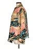 Timing 100% Polyester Animal Print Gold Long Sleeve Blouse Size L - photo 5