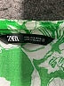 Zara Paisley Green Cocktail Dress Size L - photo 7