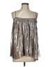 Assorted Brands 100% Silk Silver Sleeveless Blouse Size L (estimated) - photo 1