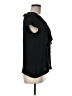 Theory Solid Black Short Sleeve Blouse Size M - photo 4