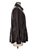 Chico's 100% Polyester Brown Faux Leather Jacket Size Med (1) - photo 4