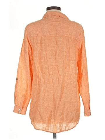 Sigrid Olsen 3/4 Sleeve Button-Down Shirt (view 2)