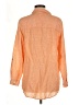 Sigrid Olsen 100% Linen Orange 3/4 Sleeve Button-Down Shirt Size M - photo 2