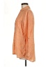 Sigrid Olsen 100% Linen Orange 3/4 Sleeve Button-Down Shirt Size M - photo 5