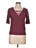 Almost Famous Stripes Red 3/4 Sleeve T-Shirt Size L - photo 1