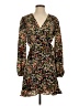 Sugar Lips 100% Polyester Floral Black Casual Dress Size S - photo 1