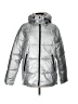 Zella 100% Polyester Metallic Silver Snow Jacket Size S - photo 1