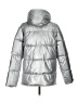 Zella 100% Polyester Metallic Silver Snow Jacket Size S - photo 2