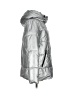 Zella 100% Polyester Metallic Silver Snow Jacket Size S - photo 4