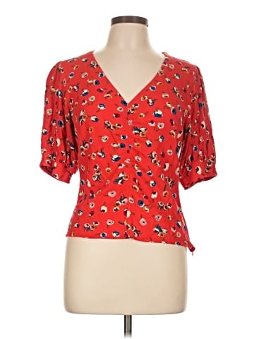 Maeve by Anthropologie Short Sleeve Blouse (view 1)
