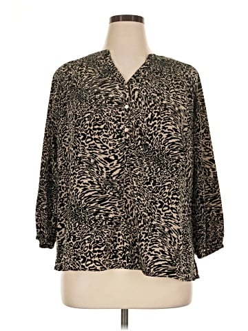 Dana Buchman 3/4 Sleeve Blouse (view 1)