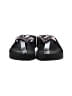 Yellow Box 100% Leather Black Flip Flops Size 6 1/2 - photo 2