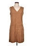 Max Studio Solid Tan Casual Dress Size L - photo 1