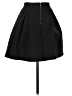 Devlin Solid Black Formal Skirt Size XS - photo 2