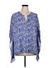 Dana Buchman 100% Polyester Blue 3/4 Sleeve Blouse Size XL - photo 1