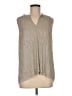 Vanessa Virginia Silver Sleeveless Blouse Size M - photo 1