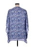 Dana Buchman 100% Polyester Blue 3/4 Sleeve Blouse Size XL - photo 2