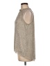 Vanessa Virginia Silver Sleeveless Blouse Size M - photo 5