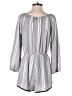 Ecote 100% Polyester Stripes Gray Romper Size M - photo 2