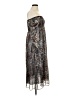 o.p.t 100% Polyester Paisley Gray Cocktail Dress Size XL - photo 4