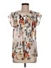 Daniel Rainn 100% Polyester Ivory Short Sleeve Blouse Size M - photo 1
