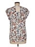 Daniel Rainn Ivory Short Sleeve Blouse Size M - photo 2