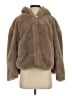 Zara 100% Polyester Brown Faux Fur Jacket Size XS - photo 1