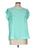 E&M Collection Teal Short Sleeve Top Size L - photo 1