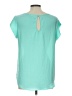 E&M Collection Teal Short Sleeve Top Size L - photo 2