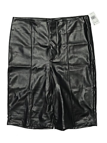 Good American Faux Leather Shorts (view 1)