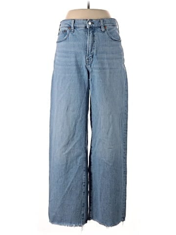 Madewell The Tall Perfect Vintage Wide-Leg Crop Jean in Altoona Wash: Raw-Hem Edition (view 1)