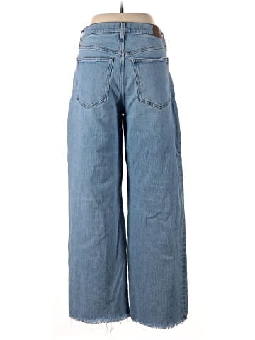 Madewell The Tall Perfect Vintage Wide-Leg Crop Jean in Altoona Wash: Raw-Hem Edition (view 2)