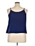 Attention 100% Polyester Blue Sleeveless Blouse Size XL - photo 2