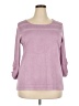 Roz & Ali Purple Pullover Sweater Size 2X - photo 1