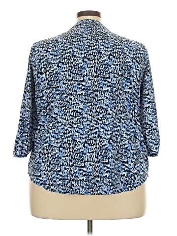 212 Collection 3/4 Sleeve Button-Down Shirt (view 2)