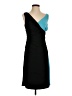 IMAN Color Block Teal Cocktail Dress Size S - photo 1