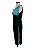 IMAN Color Block Teal Cocktail Dress Size S - photo 5