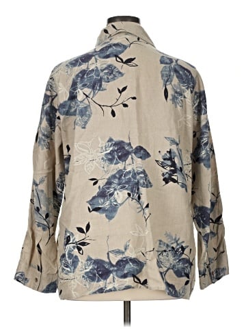 Kate Hill 3/4 Sleeve Button-Down Shirt (view 2)