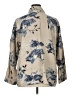 Kate Hill 100% Linen Floral Tan 3/4 Sleeve Button-Down Shirt Size 1X - photo 2