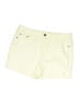Earl Jean Solid Ivory Shorts Size 12 - photo 1