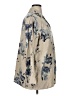 Kate Hill 100% Linen Floral Tan 3/4 Sleeve Button-Down Shirt Size 1X - photo 4