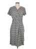 Talbots Chevron-herringbone Gray Casual Dress Size L - photo 1