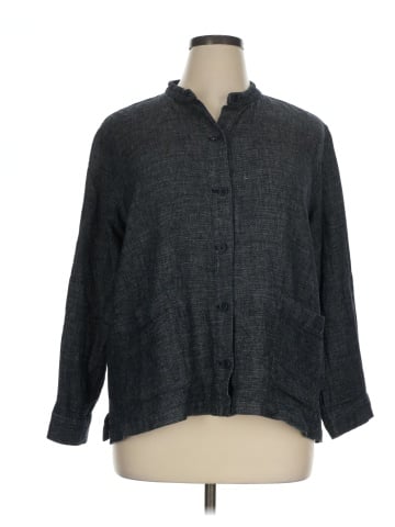 Eileen Fisher 3/4 Sleeve Button-Down Shirt (view 1)